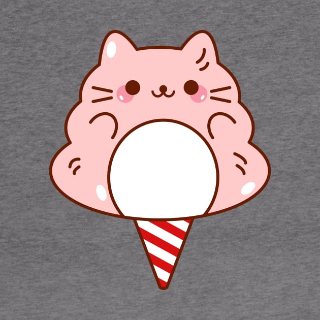 Pink Cat Cotton Candy by mintcorner